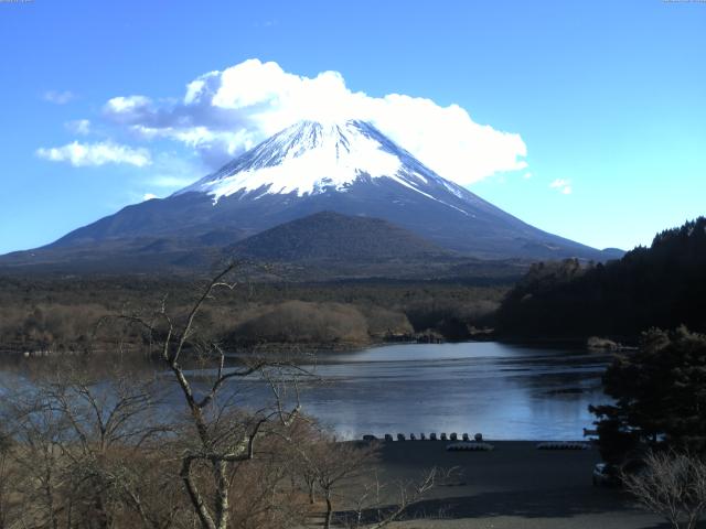 精進湖からの富士山