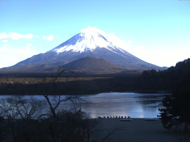 精進湖からの富士山