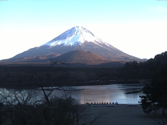 精進湖からの富士山