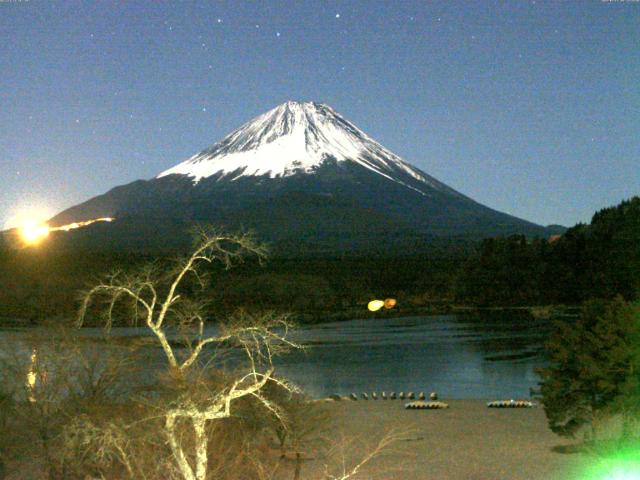 精進湖からの富士山