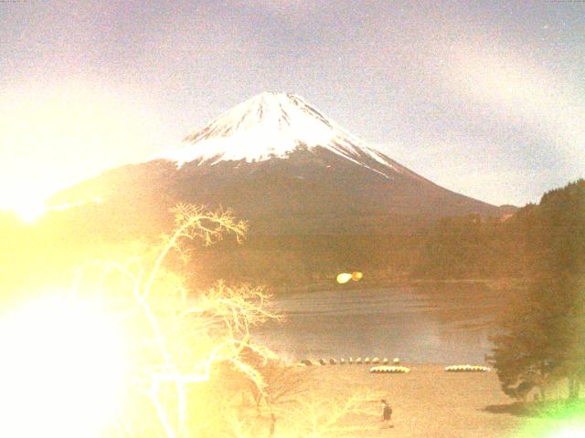 精進湖からの富士山