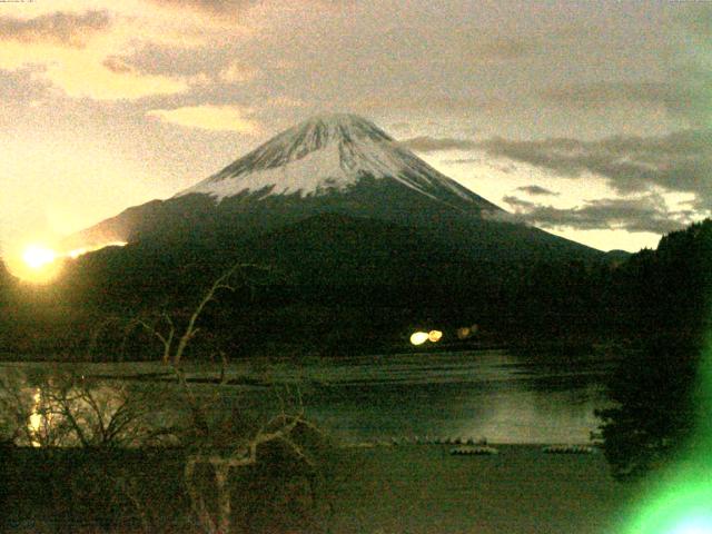 精進湖からの富士山