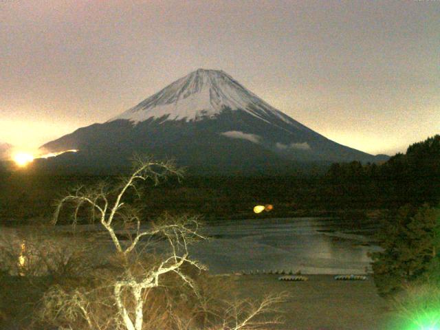 精進湖からの富士山