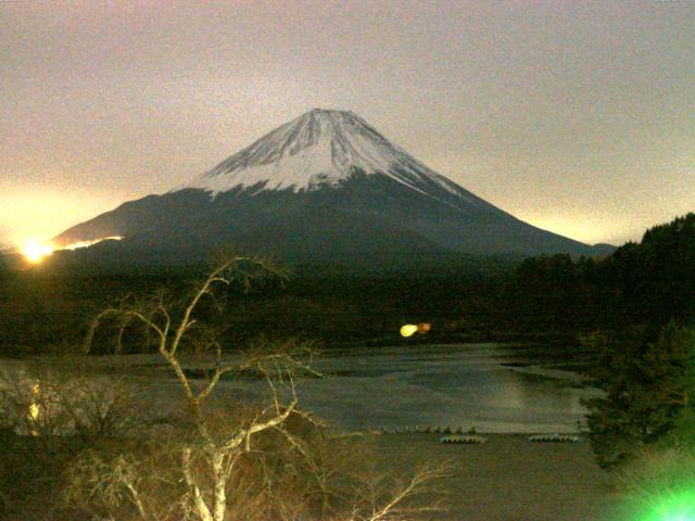 精進湖からの富士山