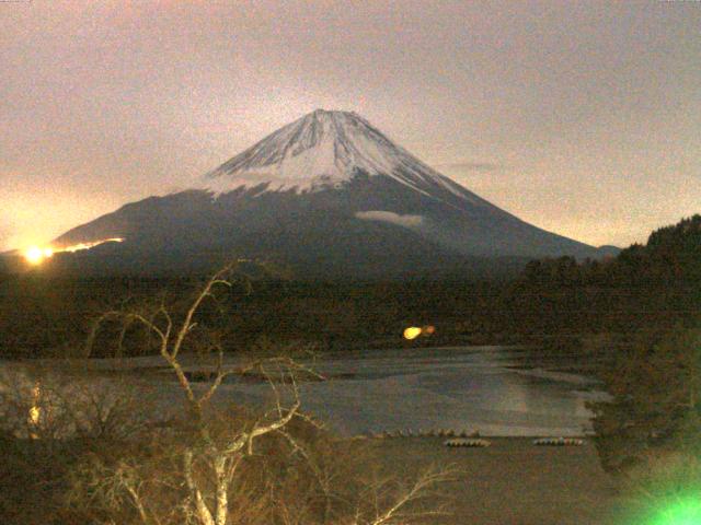 精進湖からの富士山