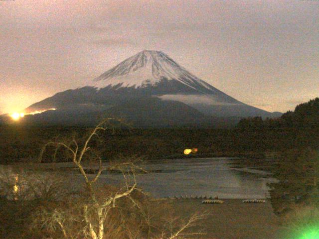 精進湖からの富士山