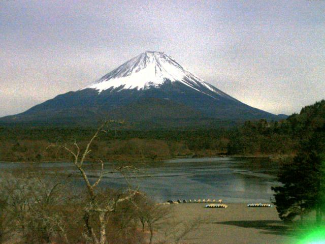 精進湖からの富士山