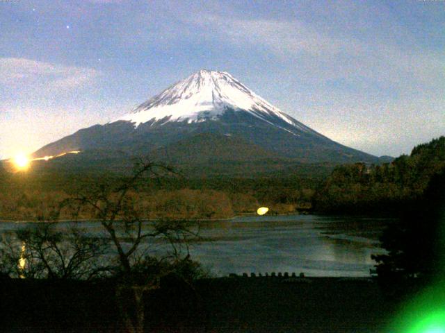 精進湖からの富士山