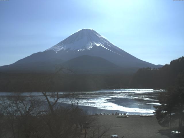 精進湖からの富士山