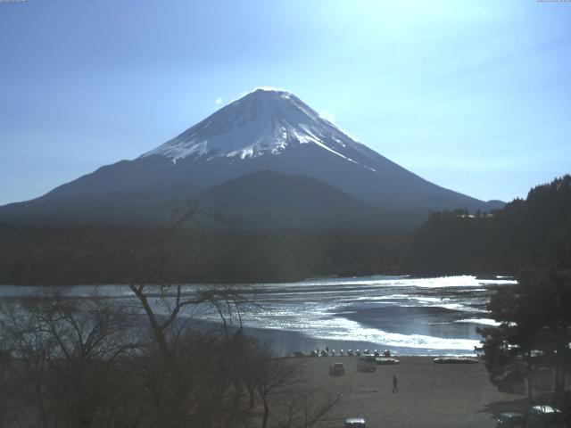 精進湖からの富士山