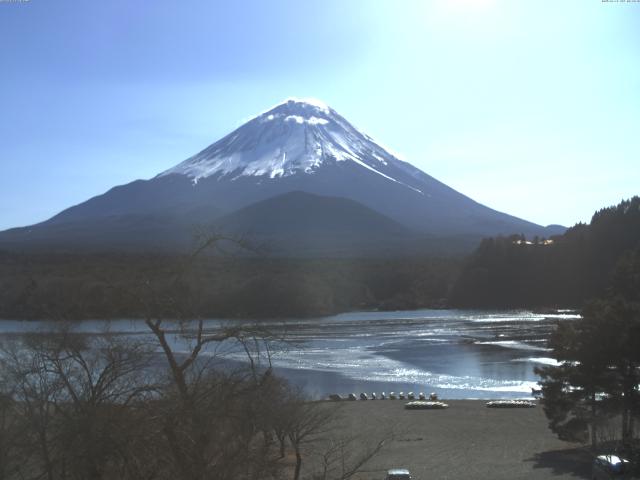 精進湖からの富士山