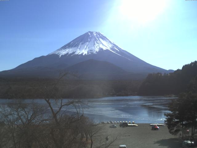 精進湖からの富士山