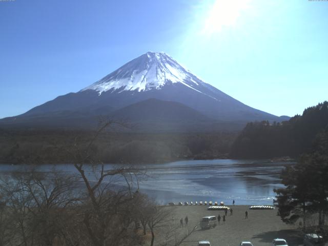 精進湖からの富士山