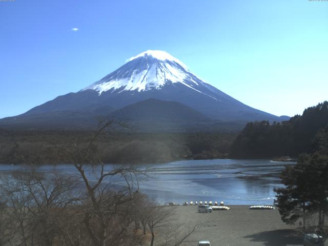 精進湖からの富士山