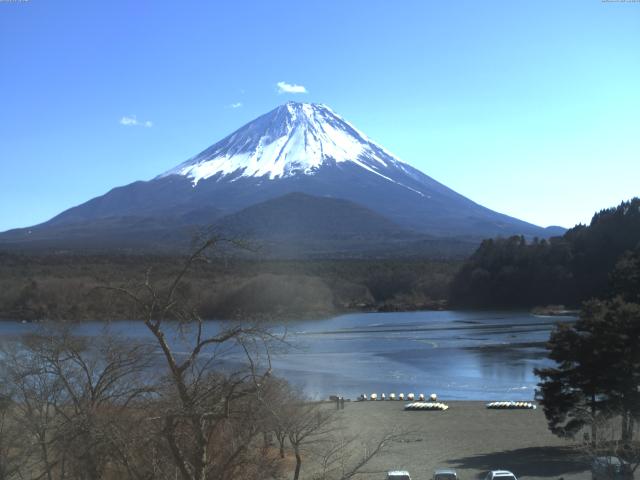 精進湖からの富士山