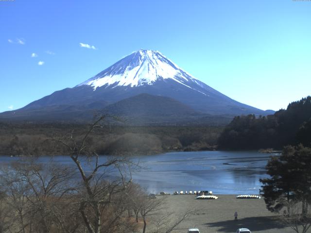 精進湖からの富士山