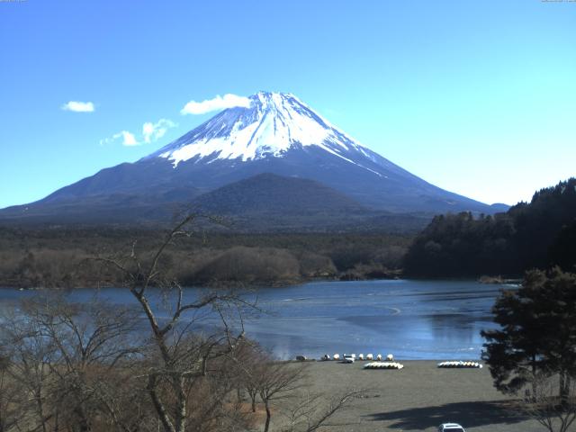 精進湖からの富士山