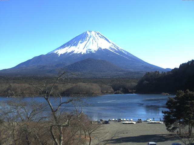 精進湖からの富士山