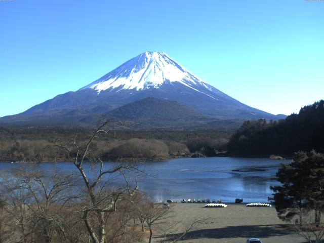 精進湖からの富士山