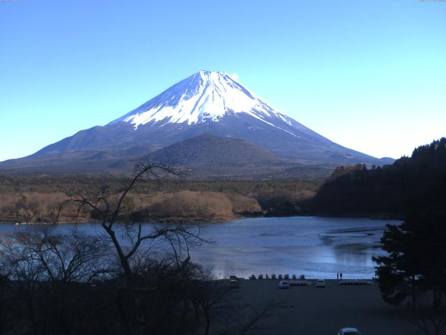 精進湖からの富士山