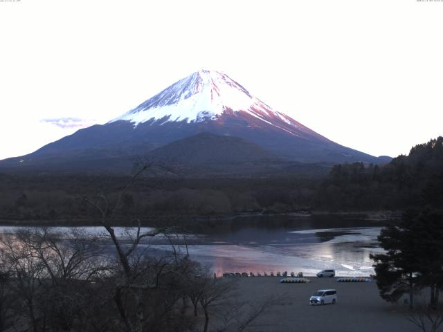 精進湖からの富士山