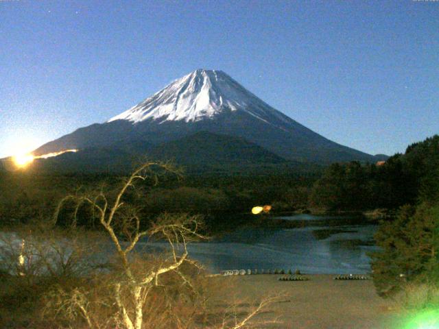 精進湖からの富士山