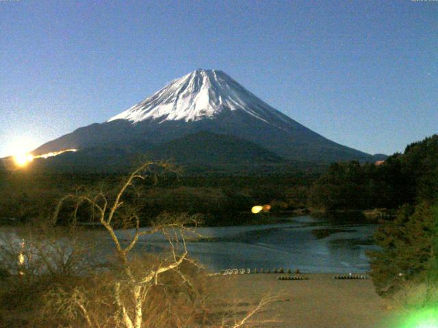 精進湖からの富士山