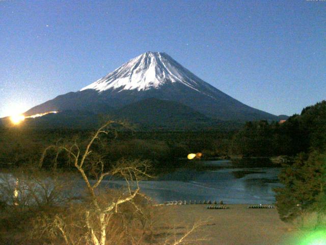 精進湖からの富士山