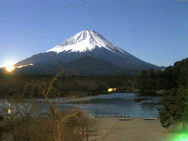 精進湖からの富士山