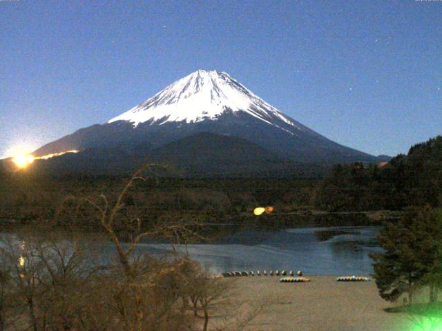 精進湖からの富士山