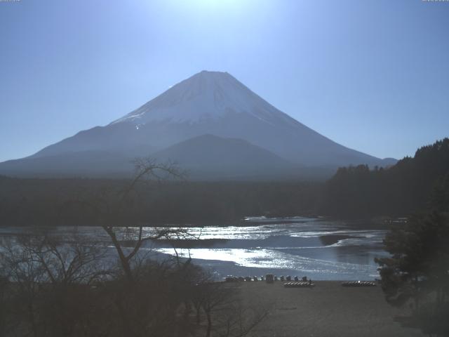 精進湖からの富士山