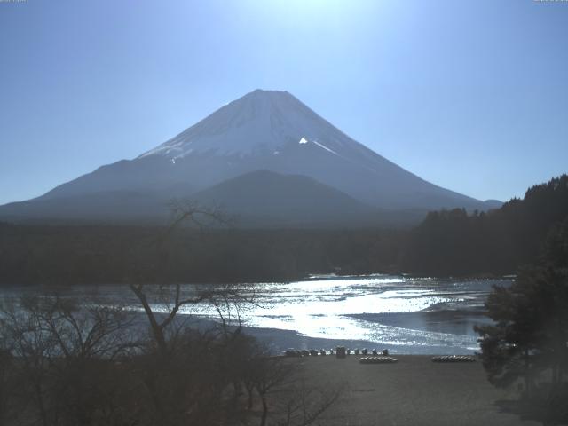 精進湖からの富士山