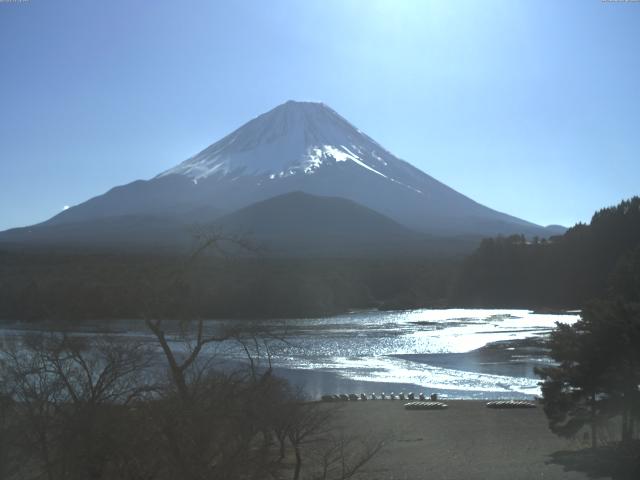 精進湖からの富士山