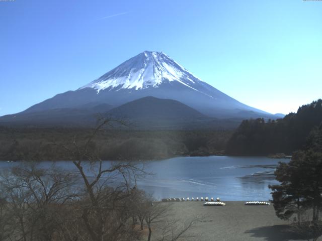 精進湖からの富士山