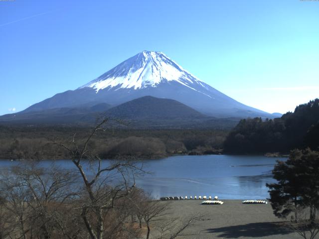 精進湖からの富士山