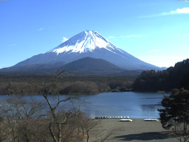 精進湖からの富士山