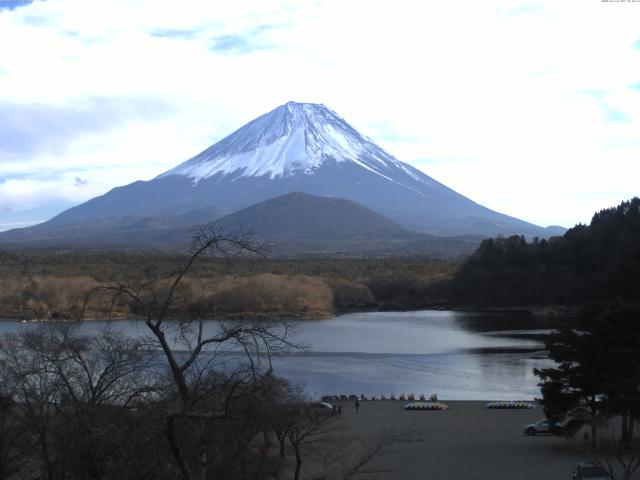 精進湖からの富士山