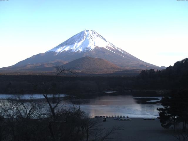 精進湖からの富士山