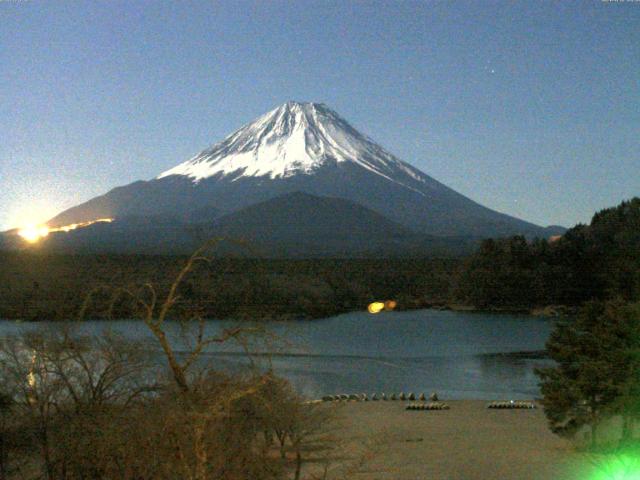 精進湖からの富士山