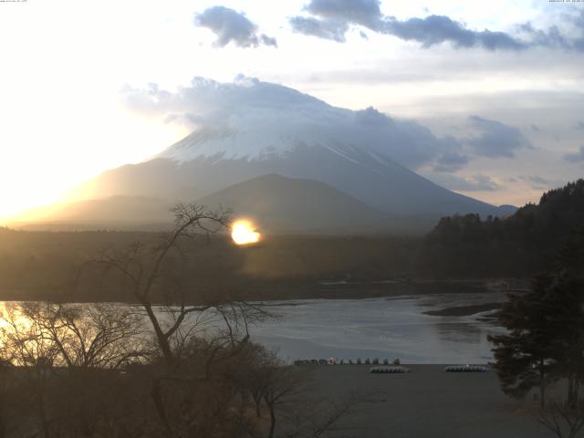 精進湖からの富士山