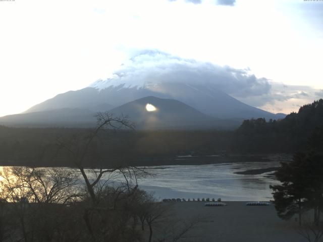 精進湖からの富士山