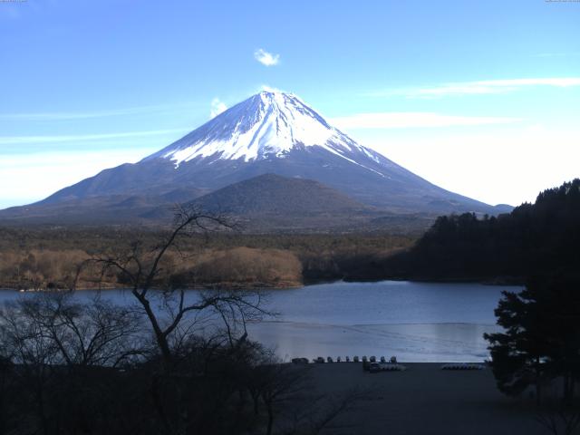 精進湖からの富士山