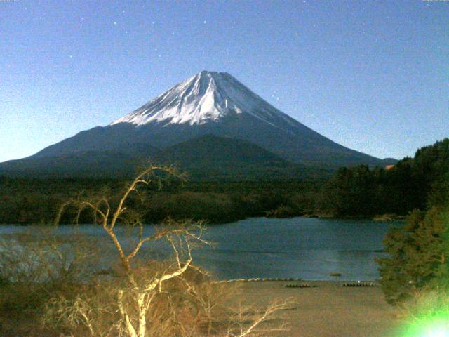 精進湖からの富士山