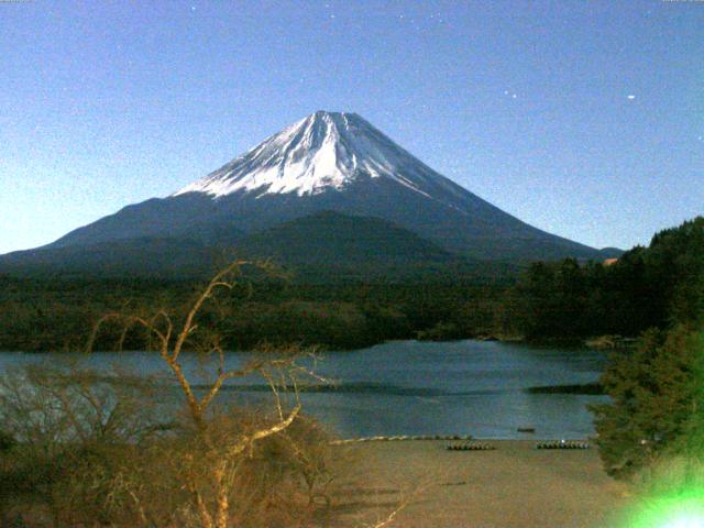 精進湖からの富士山