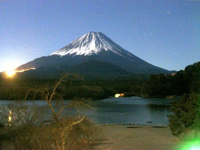 精進湖からの富士山