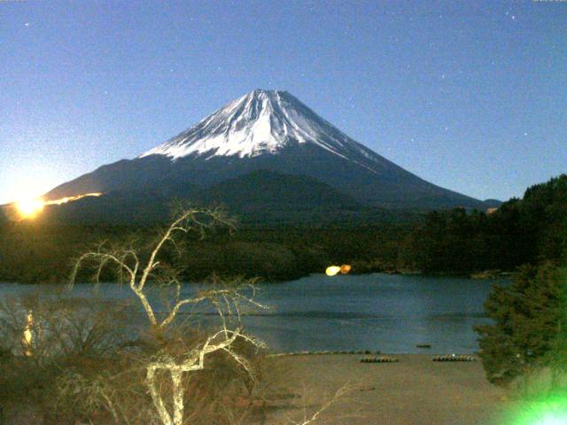 精進湖からの富士山