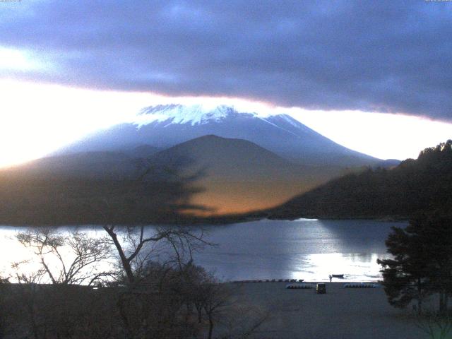 精進湖からの富士山