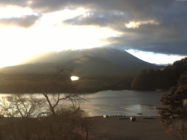 精進湖からの富士山