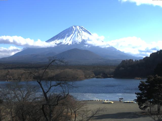 精進湖からの富士山