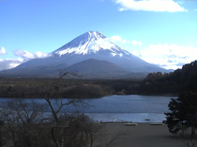 精進湖からの富士山